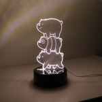 LED 아크릴 무드등 [곰 브라더스] : 더탑디자인
