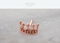 14k18k 왕관 피어싱 귀걸이 침 링 여자 종로 일산 주얼리 쇼핑몰 젬로드 g5016 : 젬로드주얼리