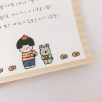 겨울 만쥬 떡메모지 (2종) : 만쥬네 문방구