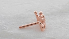 14k18k 왕관 피어싱 귀걸이 침 링 여자 종로 일산 주얼리 쇼핑몰 젬로드 g5016 : 젬로드주얼리