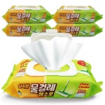 월드크린 극세사 샤인 밀대 막대 대 걸레 + 두툼 극세사 패드 40cm 2장 1세트 물걸레 STPD-109 : 월드크린