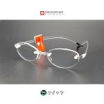 스위스플렉스 클래식 SFC COL 50 투명 화이트 라운드 무테 안경 : 상은안경