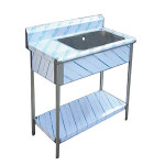 업소용 싱크대 900 스텐 주방 식당 씽크대 개수대 세정대 제작 1조 2조 좌날 우날 : 에스케이종합주방