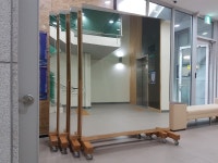 이동식 대형거울 연결형 목재 이동식거울 주문제작 : 민경사