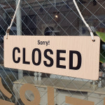 친환경 우드 오픈 클로즈 안내판 팻말 문패 OPEN CLOSE 양면인쇄 : 사인통