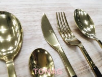 [TOMAG] 핀티 1929 스시퀸 골드 화이트 블랙 커트러리 / 양식기 스푼 포크 나이프 티스푼 : 토막키친