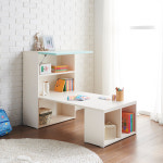 어린이 유아 초등학생 아기 공부방 저학년 주니어 학생용 공부상 키즈 좌식 수납 책상 : 해피메이드