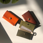 [가죽공예 DIY KIT] 마노랩 똑딱이 키링 심플 카드지갑 : Mano Lab