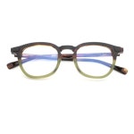 래쉬안경 s-type bach 7 c 4 lash stype7 바흐 투톤 호피카키 사각뿔테 : 마이스터안경