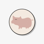 [kikee/키키케이스] [키키톡톡] 피그 키키톡톡 스마트톡 폰거치대 그립 홀더 : 키키케이스