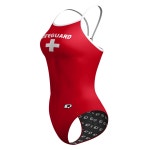 큐스윔 웨어 원피스 수영복 라이프가드 스키니 스트랩(QSWIM WEAR LIFEGUARD SKINNY STRAP) : 포텐슈