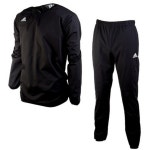 아디다스땀복 사우나슈트 오리지널트레이닝복세트 크루넥 코팅 : 도시샵