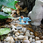 도그 미니 펜스 화분픽 사이즈 4 x 3 cm 픽 길이 6.5 cm : 호르투스 가든