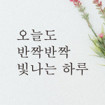 오늘도 반짝반짝 빛나는 하루 레터링 스티커 L-034S검정 : 어썸투데이