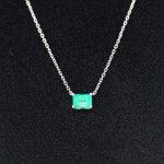 에메랄드 목걸이 (최상급 6부대 콜롬비아 에메랄드, 14k 골드) : 엘리젬