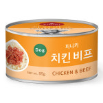 피니키 강아지 캔 치킨비프, 95g, 1개 : 더나은펫