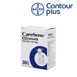 컨투어플러스 혈당 측정기+시험지100매+침100개+솜100매  당 당뇨 체크기 검사기 약국 : 영신메디케어