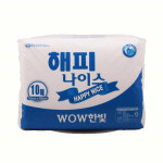 와우한빛 해피 나이스 애견 배변 패드 대형, 10매입, 10개 : 펫 마트