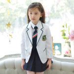 윌리엄 아이보리 자켓 곤색 주름치마 여아정장 주니어 교복 : 도담도담아동드레스아동정장