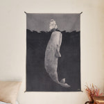 모비딕 일러스트 패브릭 포스터 / 가리개 커튼 (행잉L+태슬) : 어번던스