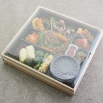 케이터링 박스 200개 명품도시락 투명뚜껑 일회용 피크닉 도시락 배달 포장박스 : 삼부팩