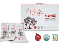 [낙원농장] 예산사과생즙 100% 110ml X 50포 2박스 햇살가득 황토사과즙 : 예산사과