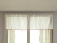 주방바란스 커튼 폼폼 광목 발란스 못없이설치 방문 부엌 선반 수납장 가리개 작은창 가림막 : 해피브랜드