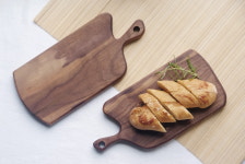 [시월은] 월넛 원목 미니 도마, 홈카페 플레이팅용 감성 나무도마 (선물포장) : 시월은