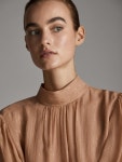 Massimo Dutti 마시모두띠 실크 메탈릭 디테일 셔츠 5114/784 : 쇼잼