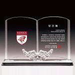 무궁화 책 크리스탈 상패 기념 표창 공로 재직 감사 제작 시상 상품명 A11-194-1 : 대상트로피상패