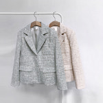[당일배송] J0461 트위드심플자켓 (2color) : 수잔클로젯