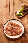 부처스리호 돼지갈비 수제양념 칼집 뼈없는 숙성 목살 양념갈비 600g : 부처스리호