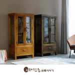 해찬솔 소나무 통원목 전통 장식장/원목장식장/장식장/그릇장/진열장 : 해찬솔원목-사라방드라탄