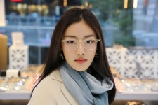 드므앤 안경 인아웃12 INOUT12 C5 클리어 투명 사각 뿔테안경 남녀공용 : 유리아이