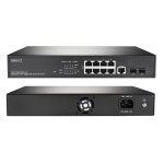 8포트 기가허브 POE 웹 스마트 스위치 허브 2SFP NEXT POE4010L2-140 : 마하링크 공식스토어
