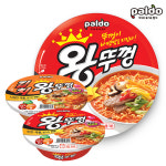 팔도 왕뚜껑 김치왕뚜껑 각 18개 1박스 큰컵 PC방라면 : 디에스엠알오 유한엠알오