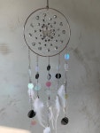 고급 엔틱 디자인용품 특별한 인테리어소품 실버 드림캐쳐 썬캐쳐 (14cm) : 조슬린의 우아한 공방