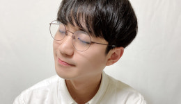 가벼운 국산 베타 티타늄 남자 여자 동글이 안경테 (청광렌즈선택) : 안경재이