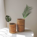 라탄 다용도 보틀 3SIZE - 인테리어 화병 꽃병 왕골 바구니 바스켓 수저 통 꽂이 : 인테리어소품 메종드니스