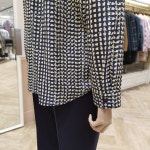 BCBG 스터프 프린트 블라우스 B0A2B426  32 : 롯데아울렛 율하점 BCBG