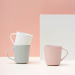 [국내산] 무중금속 세미무광 발수기법 자연 도자기 바닥면이 평평한 온반 머그컵 리유저블컵 : ATHENIA