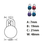 마스터락 1530DCM 알루미늄 덮개가있는 와이드 콤비네이션 다이얼 자물쇠  : 남자선물천국