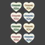 [소행섬] 땡큐 하트 스티커 : 소행섬