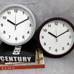 국산 심플 무소음 24cm 벽시계 인테리어/호사킹/선물 집들이 판촉 답례품 로고 인쇄 : 에이치데코