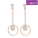Clavis [클라비스] 14k 스윗 서클 인 큐빅 귀걸이 CL14KP-EGP162 : 주식회사 플로스
