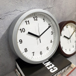 국산 심플 무소음 24cm 벽시계 인테리어/호사킹/선물 집들이 판촉 답례품 로고 인쇄 : 에이치데코