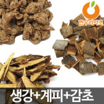 방탄수정과 재료 세트 생강300g 계피300g 감초300g : 동의식품