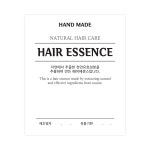 헤어에센스 스티커 MS 사각중 (블랙화이트)(12매입) : 맘씨몰