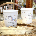 핸드페인팅도자기컵 행운의 유니콘 믹스커피잔 핸드메이드그릇 : 더샤드포슬린