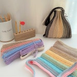 [DIY 손뜨개가방] 아코디언 플리츠백뜨기 코바늘 뜨개질 패키지 (동영상포함) : 뜨개사계절